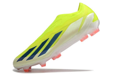 Adidas X Crazyfast+ Laceless FG Low-Tops Football Boots - Yellow/Blue/Red