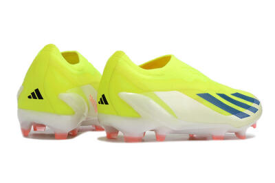 Adidas X Crazyfast+ Laceless FG Low-Tops Football Boots - Yellow/Blue/Red