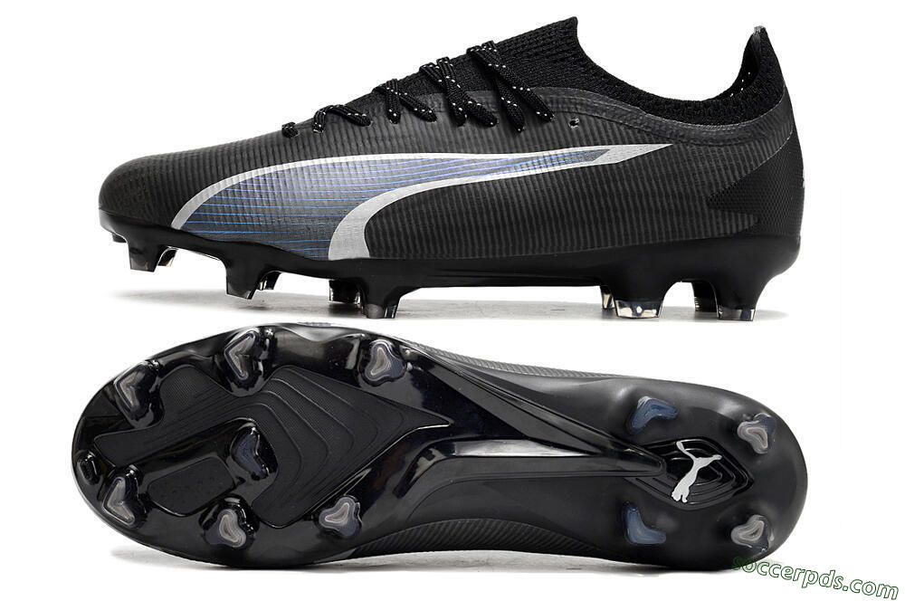 Puma Ultra Ultimate FG Low-Tops Football Boots - Black/Blue/White 0
