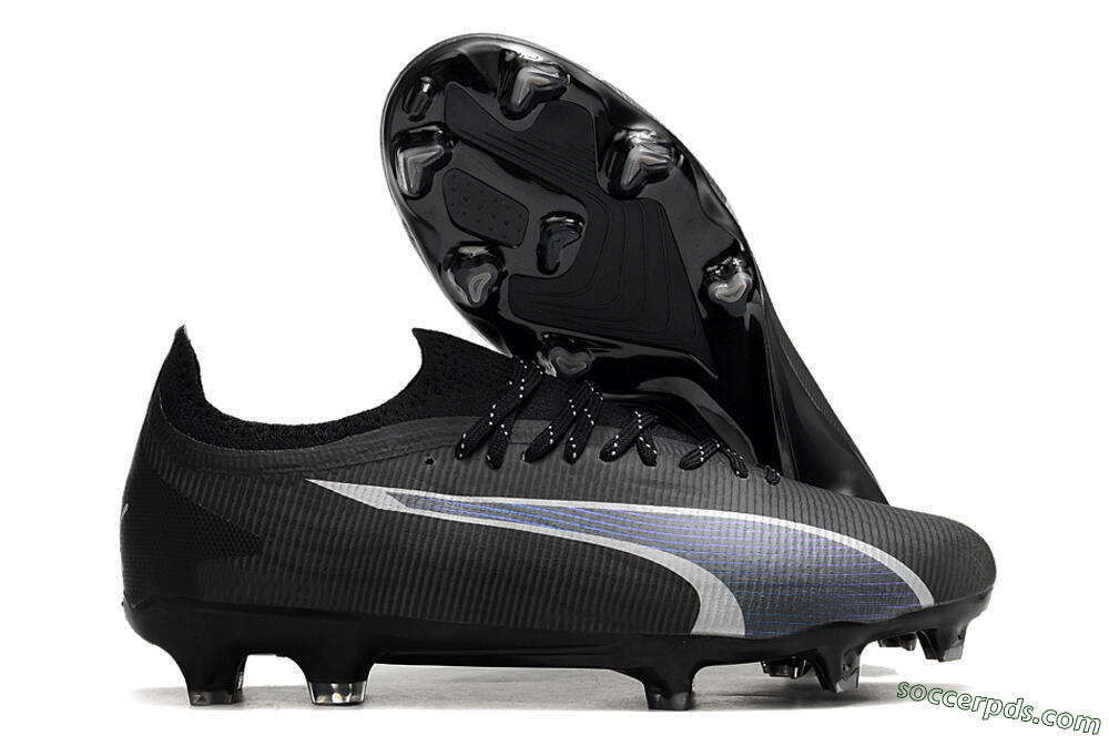 Puma Ultra Ultimate FG Low-Tops Football Boots - Black/Blue/White 1