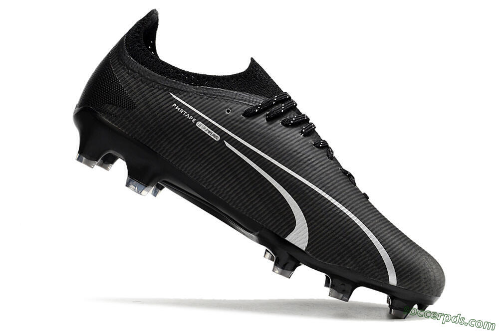 Puma Ultra Ultimate FG Low-Tops Football Boots - Black/Blue/White 4