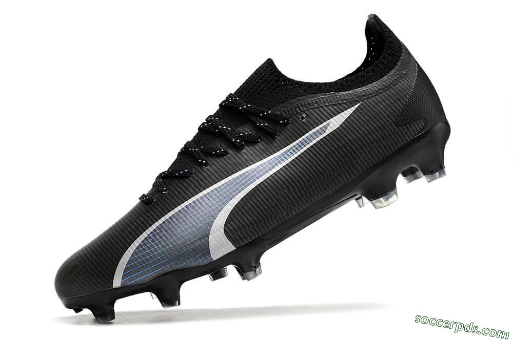Puma Ultra Ultimate FG Low-Tops Football Boots - Black/Blue/White 5