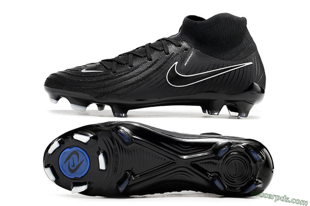 Nike Phantom Luna Elite FG High-Tops Football Boots - Black/White/Blue 0