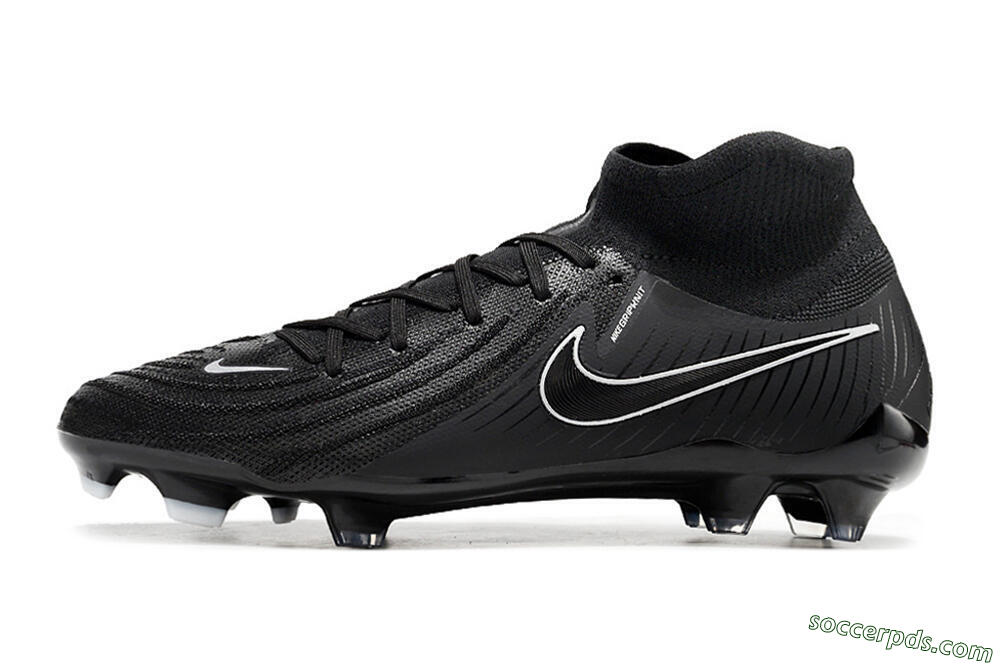 Nike Phantom Luna Elite FG High-Tops Football Boots - Black/White/Blue 2