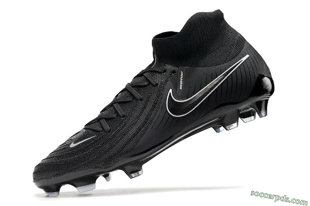 Nike Phantom Luna Elite FG High-Tops Football Boots - Black/White/Blue 5