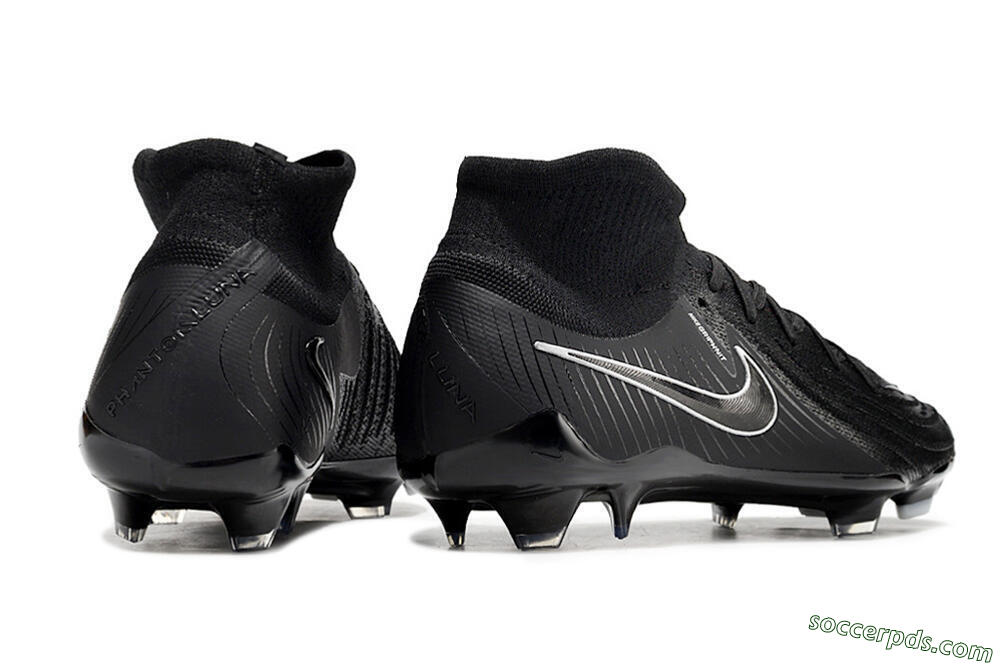 Nike Phantom Luna Elite FG High-Tops Football Boots - Black/White/Blue 6