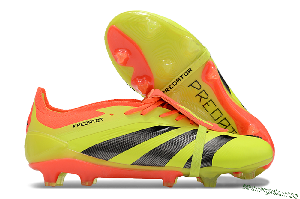 Adidas Predator Elite Foldover Tongue FG Low-Tops Football Boots - Yellow/Black/Red 1