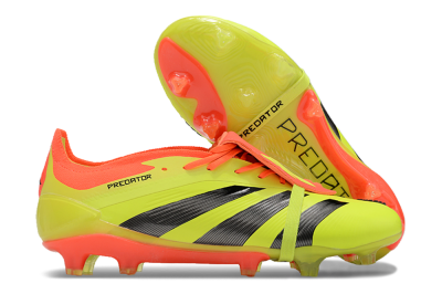 Adidas Predator Elite Foldover Tongue FG Low-Tops Football Boots - Yellow/Black/Red