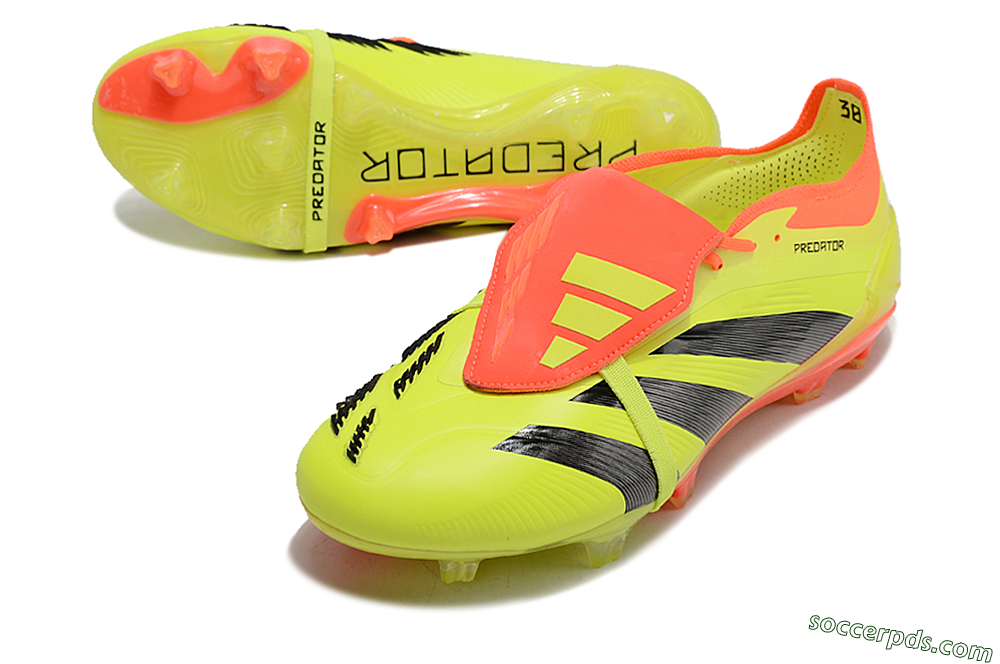 Adidas Predator Elite Foldover Tongue FG Low-Tops Football Boots - Yellow/Black/Red 3