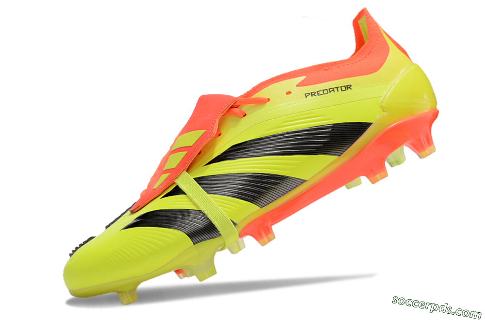 Adidas Predator Elite Foldover Tongue FG Low-Tops Football Boots - Yellow/Black/Red 5