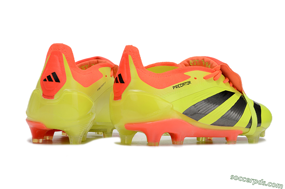 Adidas Predator Elite Foldover Tongue FG Low-Tops Football Boots - Yellow/Black/Red 6