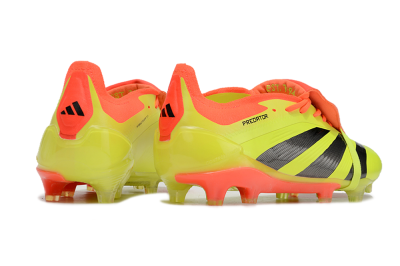 Adidas Predator Elite Foldover Tongue FG Low-Tops Football Boots - Yellow/Black/Red