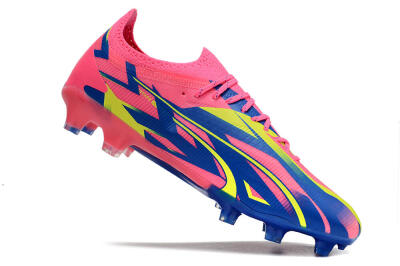 Puma Ultra Ultimate FG Low-Tops Football Boots - Pink/Blue/Yellow