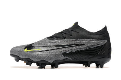 Nike Phantom GX Elite FG Low-Tops Football Boots - Black/Grey/Yellow