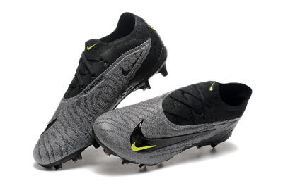 Nike Phantom GX Elite FG Low-Tops Football Boots - Black/Grey/Yellow