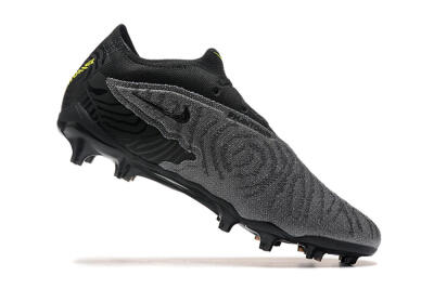 Nike Phantom GX Elite FG Low-Tops Football Boots - Black/Grey/Yellow