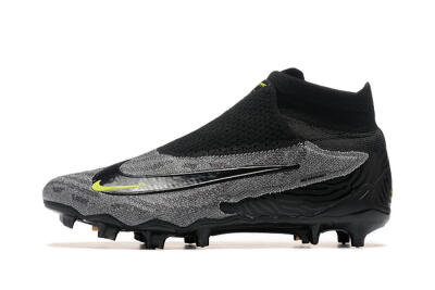 Nike Phantom GX Elite FG High-Tops Football Boots - Black/Grey/Yellow