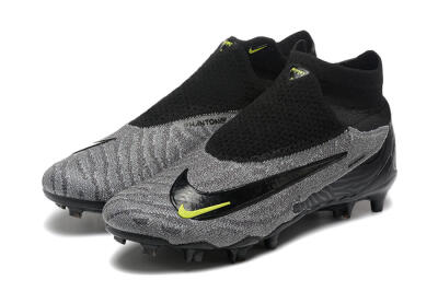 Nike Phantom GX Elite FG High-Tops Football Boots - Black/Grey/Yellow