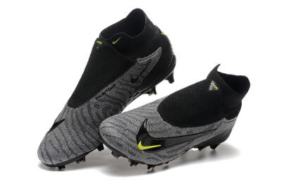 Nike Phantom GX Elite FG High-Tops Football Boots - Black/Grey/Yellow