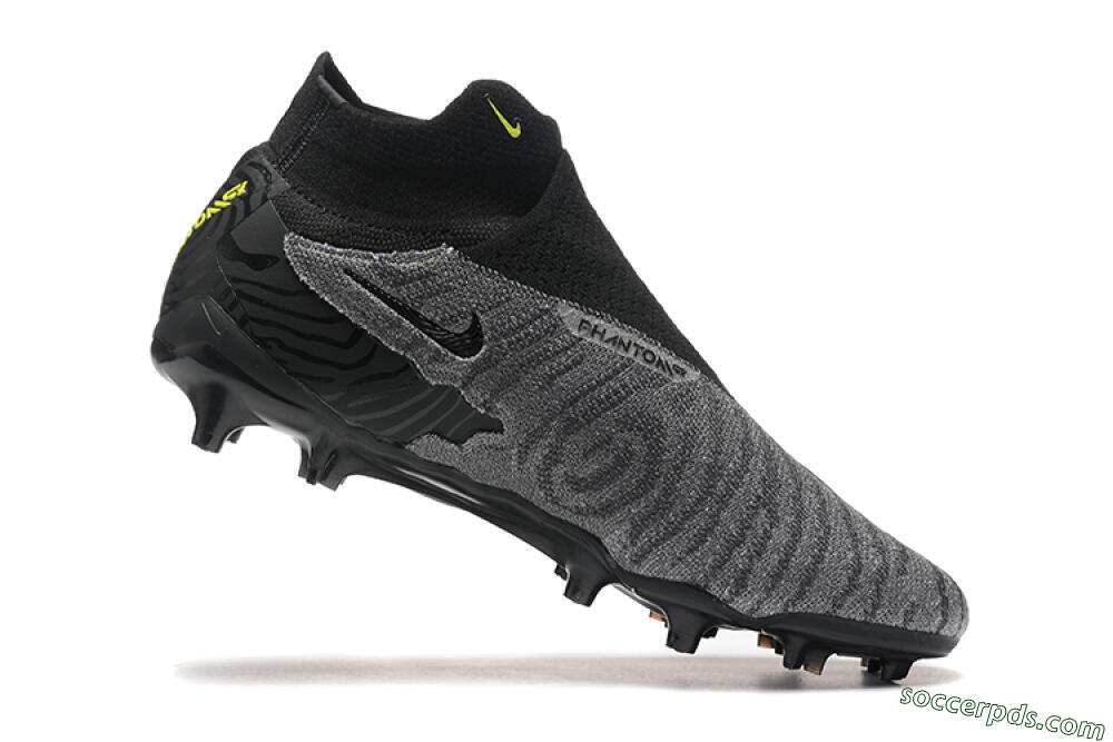Nike Phantom GX Elite FG High-Tops Football Boots - Black/Grey/Yellow 7