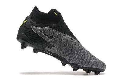 Nike Phantom GX Elite FG High-Tops Football Boots - Black/Grey/Yellow