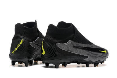Nike Phantom GX Elite FG High-Tops Football Boots - Black/Grey/Yellow