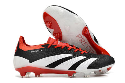 Adidas Predator Accuracy+ FG Low-Tops Football Boots - Black/White/Red