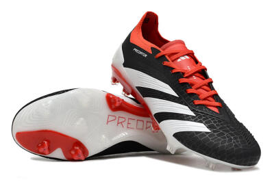 Adidas Predator Accuracy+ FG Low-Tops Football Boots - Black/White/Red