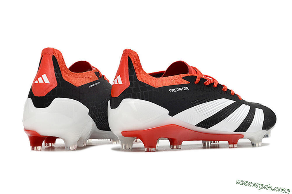 Adidas Predator Accuracy+ FG Low-Tops Football Boots - Black/White/Red 6