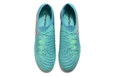 Nike Phantom Luna Elite TF Low-Tops Football Shoes - Jade/Orange/Yellow