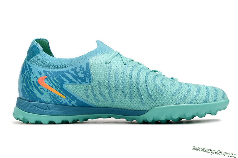 Nike Phantom Luna Elite TF Low-Tops Football Shoes - Jade/Orange/Yellow 7