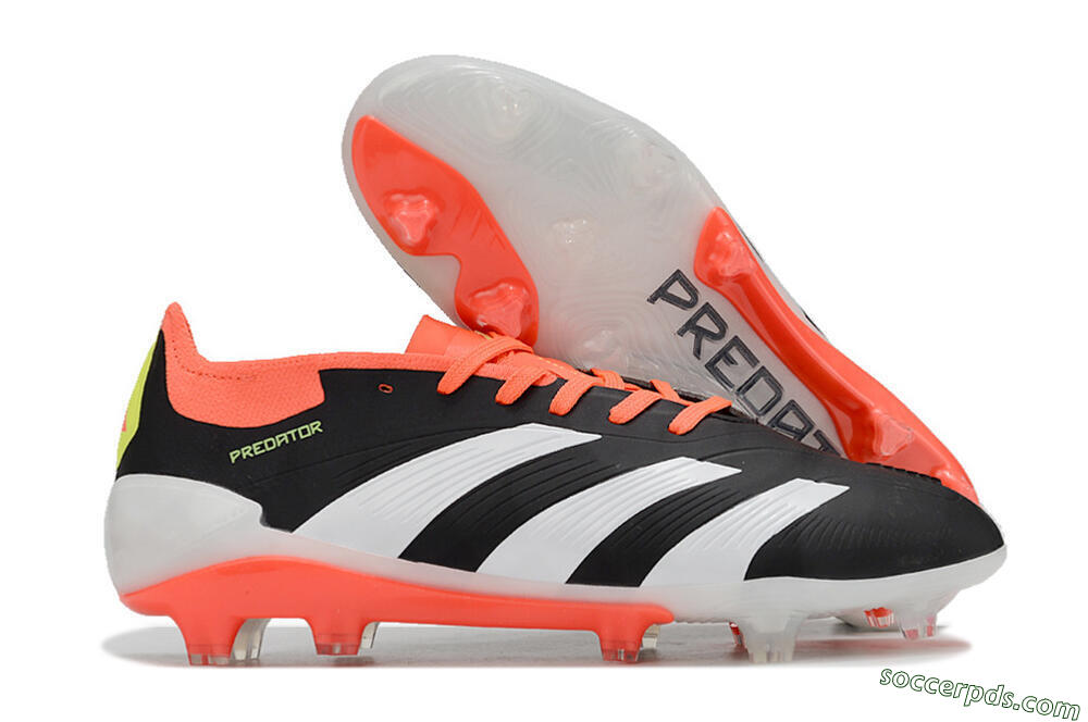 Adidas Predator Elite FG Low-Tops Football Boots - Black/White/Pink 1