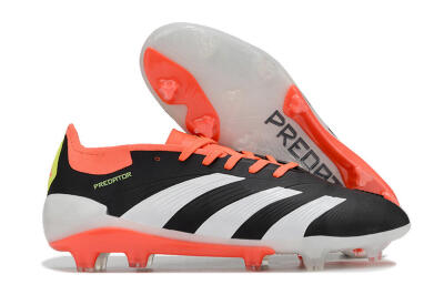 Adidas Predator Elite FG Low-Tops Football Boots - Black/White/Pink