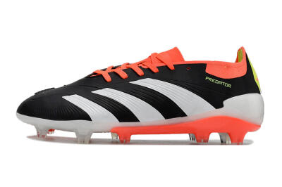 Adidas Predator Elite FG Low-Tops Football Boots - Black/White/Pink
