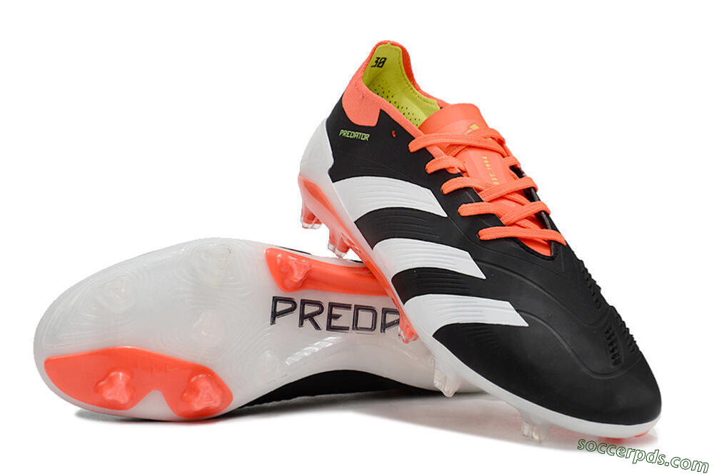 Adidas Predator Elite FG Low-Tops Football Boots - Black/White/Pink 3