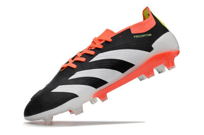 Adidas Predator Elite FG Low-Tops Football Boots - Black/White/Pink
