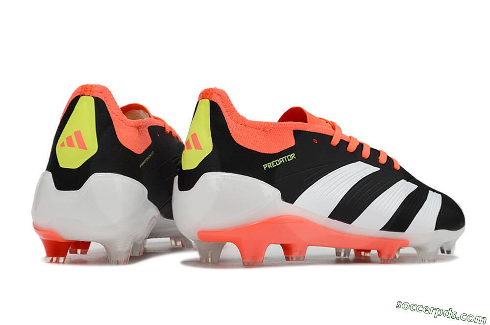Adidas Predator Elite FG Low-Tops Football Boots - Black/White/Pink 6