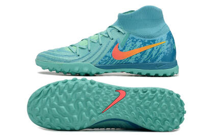 Nike Phantom Luna Elite TF High-Tops Football Shoes - Jade/Orange/Yellow
