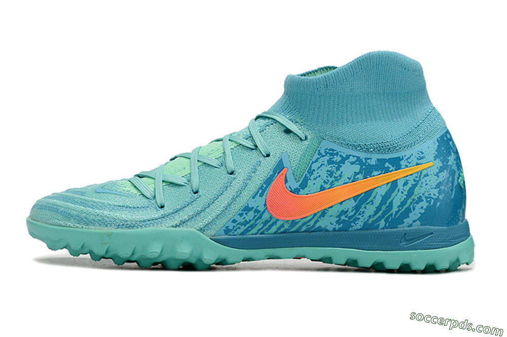 Nike Phantom Luna Elite TF High-Tops Football Shoes - Jade/Orange/Yellow 2