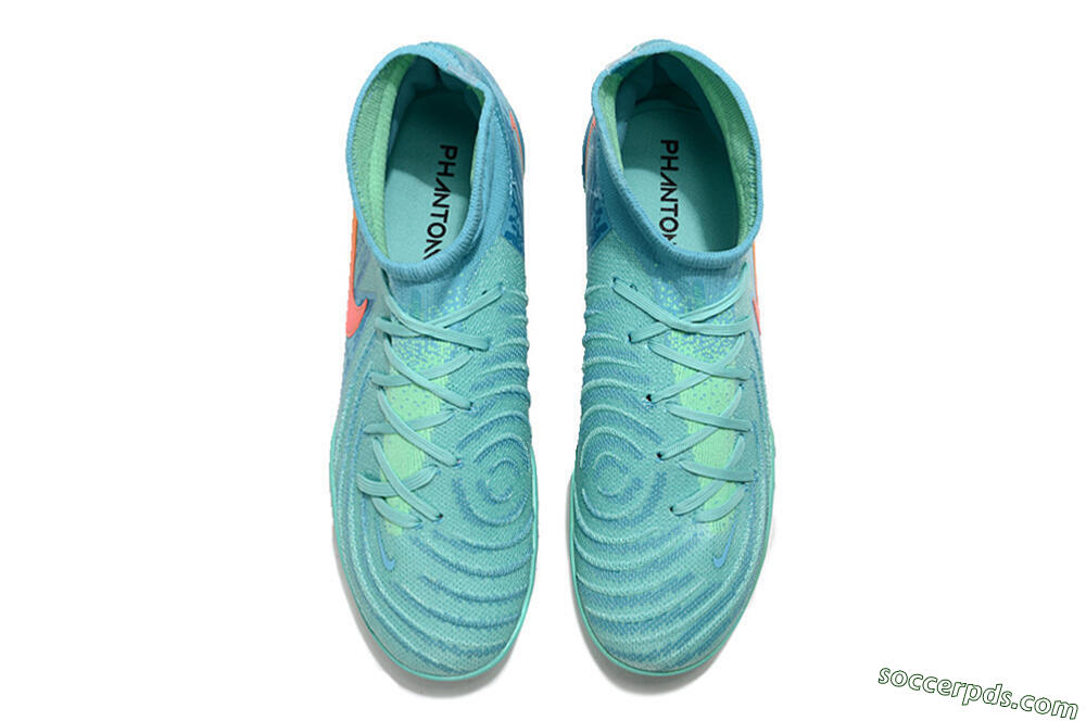 Nike Phantom Luna Elite TF High-Tops Football Shoes - Jade/Orange/Yellow 4
