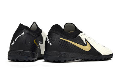 Nike Phantom GX 2 Elite TF Low-Tops Football Shoes - White/Black/Gold