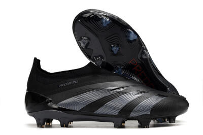 Adidas Predator Elite Laceless FG Low-Tops Football Boots - Black/Jade/Red