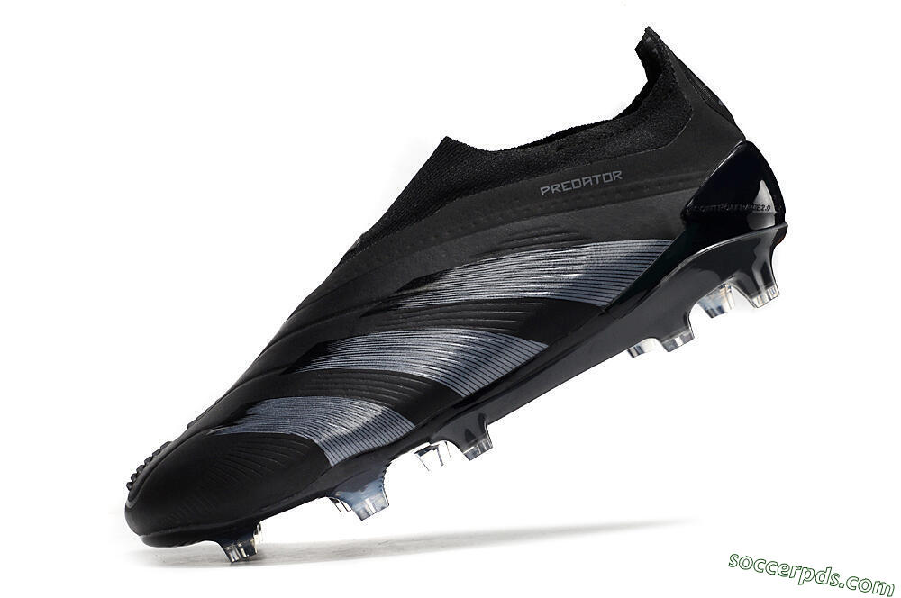 Adidas Predator Elite Laceless FG Low-Tops Football Boots - Black/Jade/Red 5