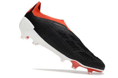 Adidas Predator Elite Laceless FG Low-Tops Football Boots - Black/White/Red