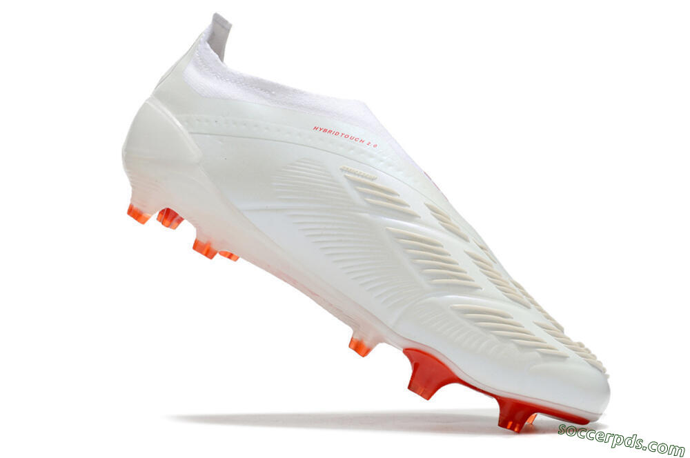 Adidas Predator Elite Laceless FG Low-Tops Football Boots - White/Red 4