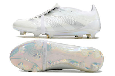 Adidas Predator Elite Foldover Tongue FG Low-Tops Football Boots - White/Silver