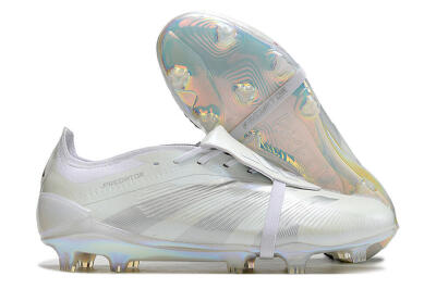 Adidas Predator Elite Foldover Tongue FG Low-Tops Football Boots - White/Silver