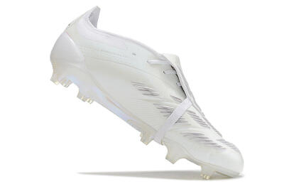 Adidas Predator Elite Foldover Tongue FG Low-Tops Football Boots - White/Silver