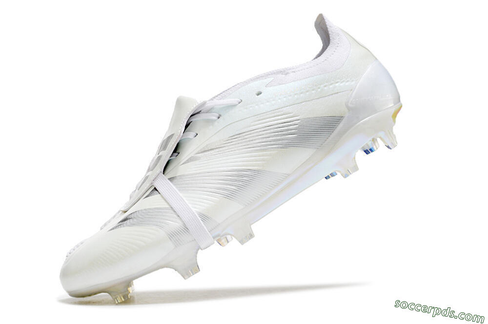 Adidas Predator Elite Foldover Tongue FG Low-Tops Football Boots - White/Silver 5