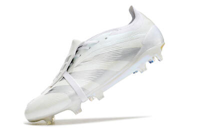Adidas Predator Elite Foldover Tongue FG Low-Tops Football Boots - White/Silver